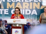 La presidenta municipal, Azucena Cisneros Coss, dio a conocer el balance operativo de los primeros 20 meses de gestión.