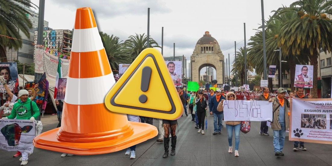 Estas son las marchas y bloqueos en CDMX HOY 7 de abril.