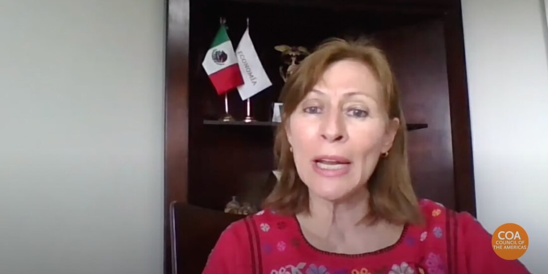 Tatiana Clouthier, secretaria de Economía.