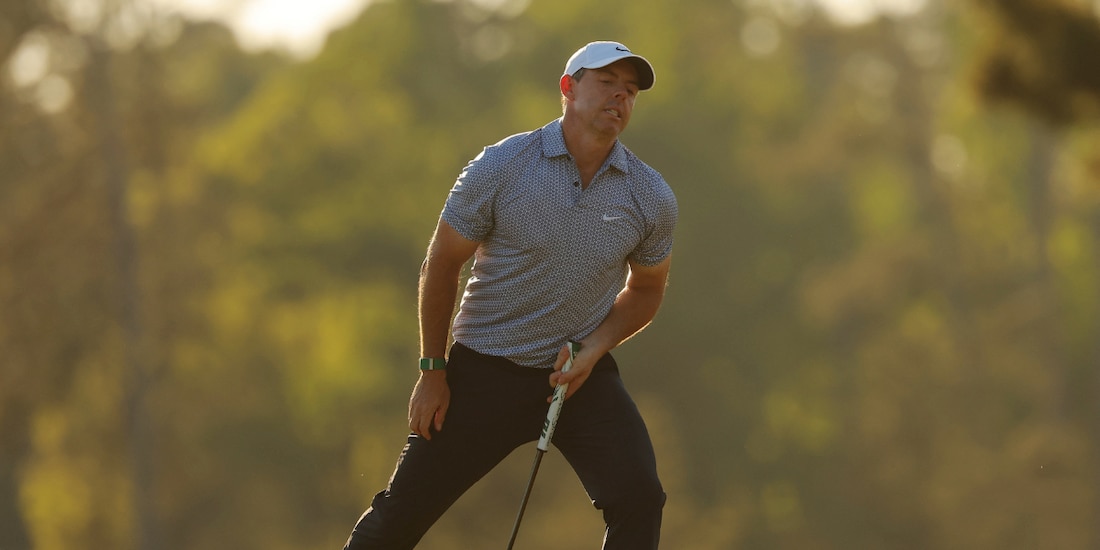 Rory McIlroy tuvo una complicada tercera ronda en el Masters de Augusta.