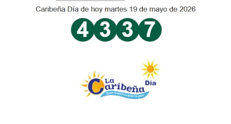 Número ganador de Caribeña Día de HOY, 19 de mayo.