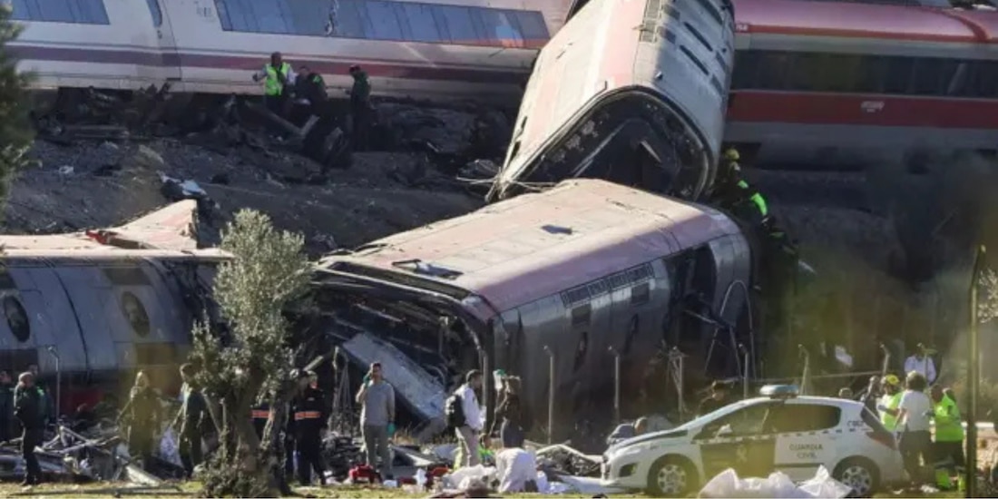 Choque de trenes en España