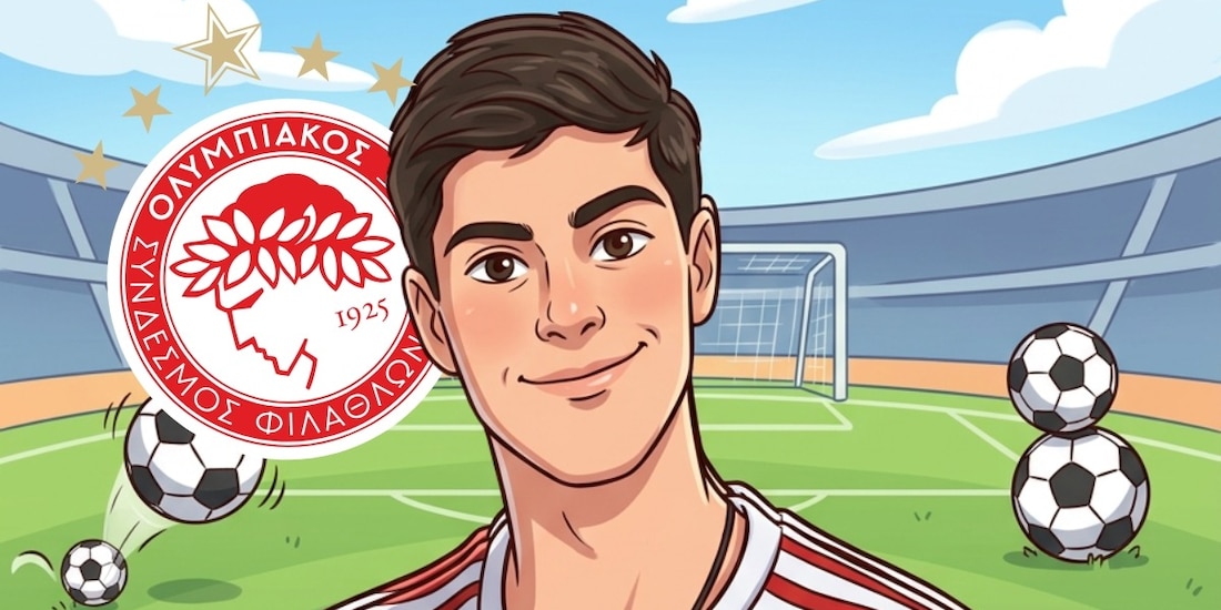 La Hormiga González ya es un goleador en el Olympiacos.
