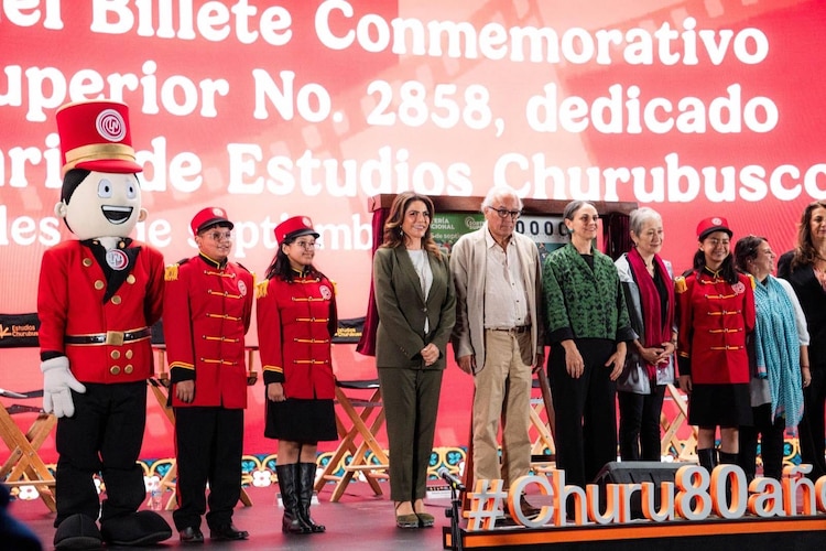 Estudios Churubusco difunde su 80° aniversario a través de un billete de Lotería Nacional que honra su trayectoria.