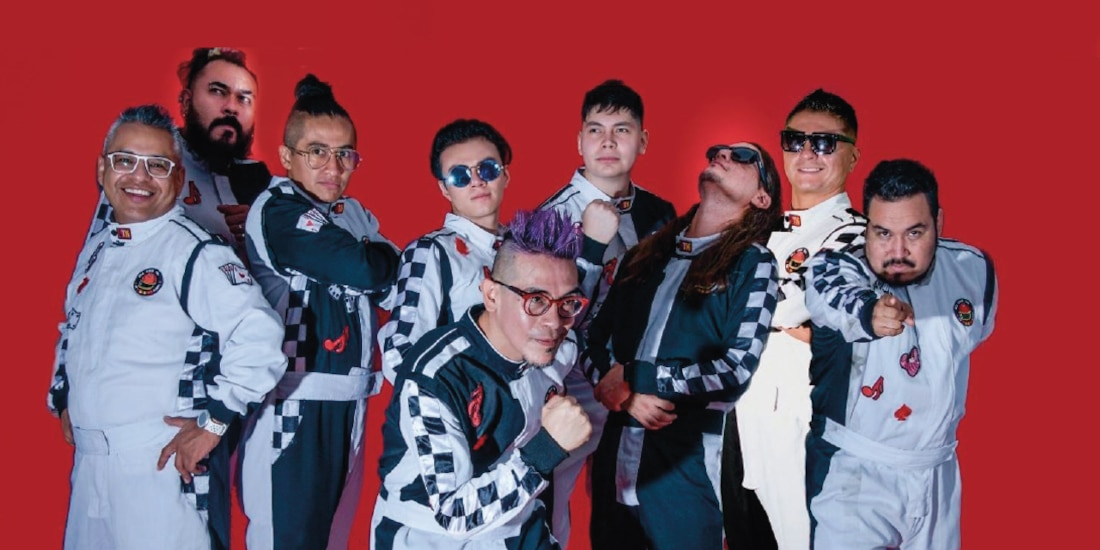 La agrupación, en una sesión de fotos.