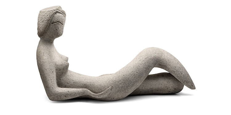 ALGUNAS OBRAS: Entre sus creaciones se encuentran éstas │ desnudo, de 1952. Piedra chiluca.
