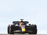 El monoplaza del neerlandés Max Verstappen, ayer, en el Circuito de las Américas, durante la carrera en Estados Unidos.