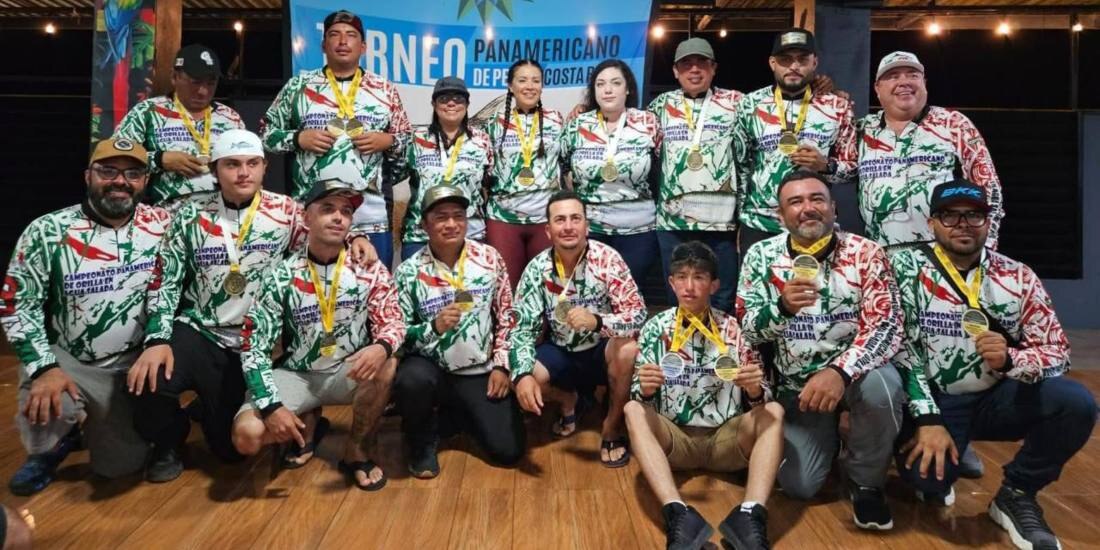 México se corona Campeón Panamericano de Pesca de Playa en Costa Rica.