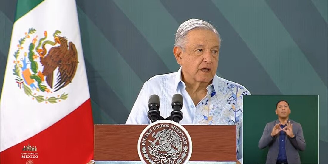 Andrés Manuel López Obrador en Chiapas este lunes 20 de marzo del 2023.
