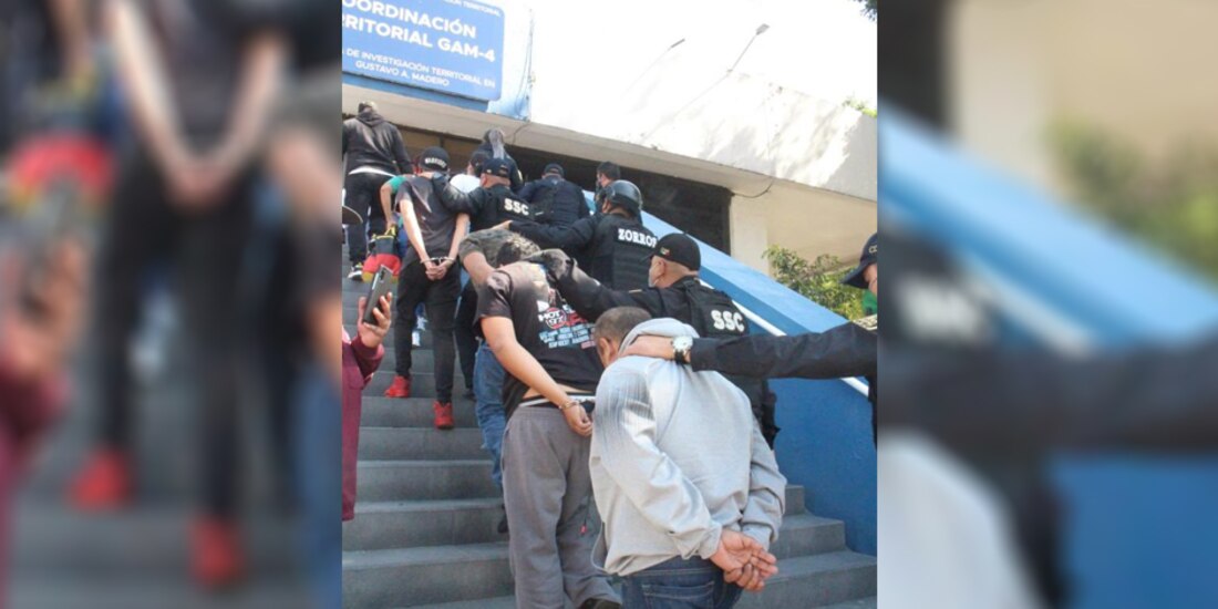 Los sujetos fueron detenidos en Colonia San Felipe de Jesús, en la Alcaldía Gustavo A. Madero