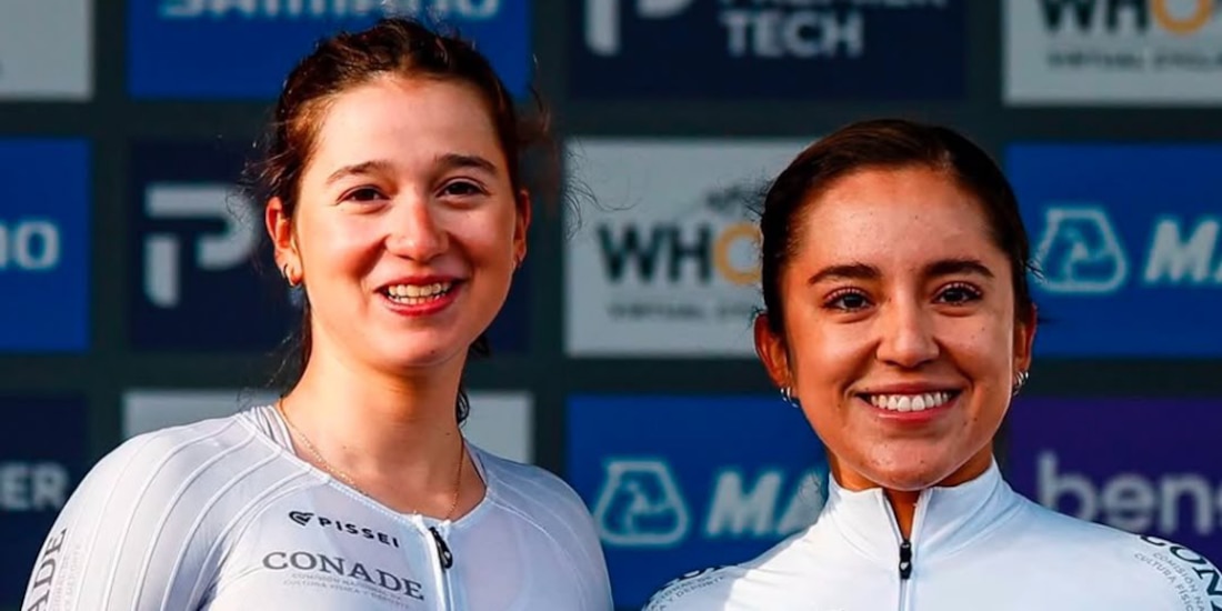 Romina Hinojosa y Andrea Ramírez no pudieron terminar la prueba de ruta.