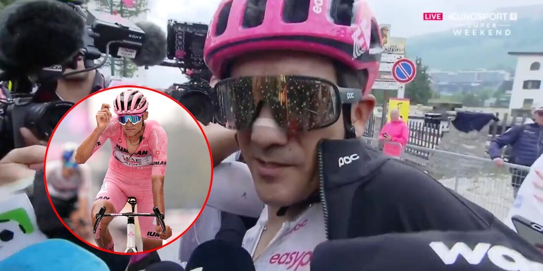 Richard Carapaz explota contra Isaac del Toro