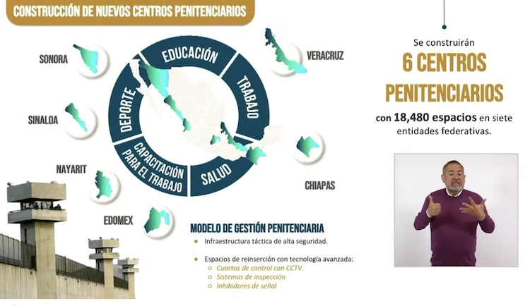 Detalles de los centros penitenciarios que se construirán en México, anunciados por SSPC.