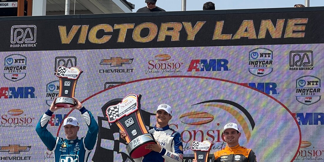 Pato O'Ward acabó tercero en el Grand Prix de Road America de la IndyCar Series.
