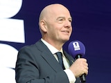 El directivo italiano, en una conferencia de prensa, en junio, previo al arranque del Mundial.