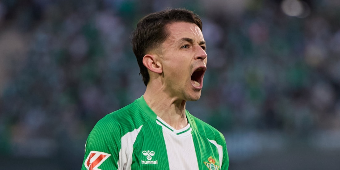 Álvaro Fidalgo anotó su primer gol con el Real Betis.