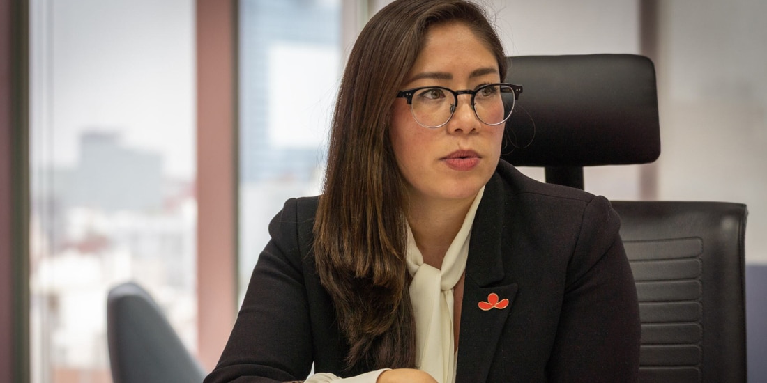 Itzel Contreras, directora de Sostenibilidad, en entrevista con La Razón.