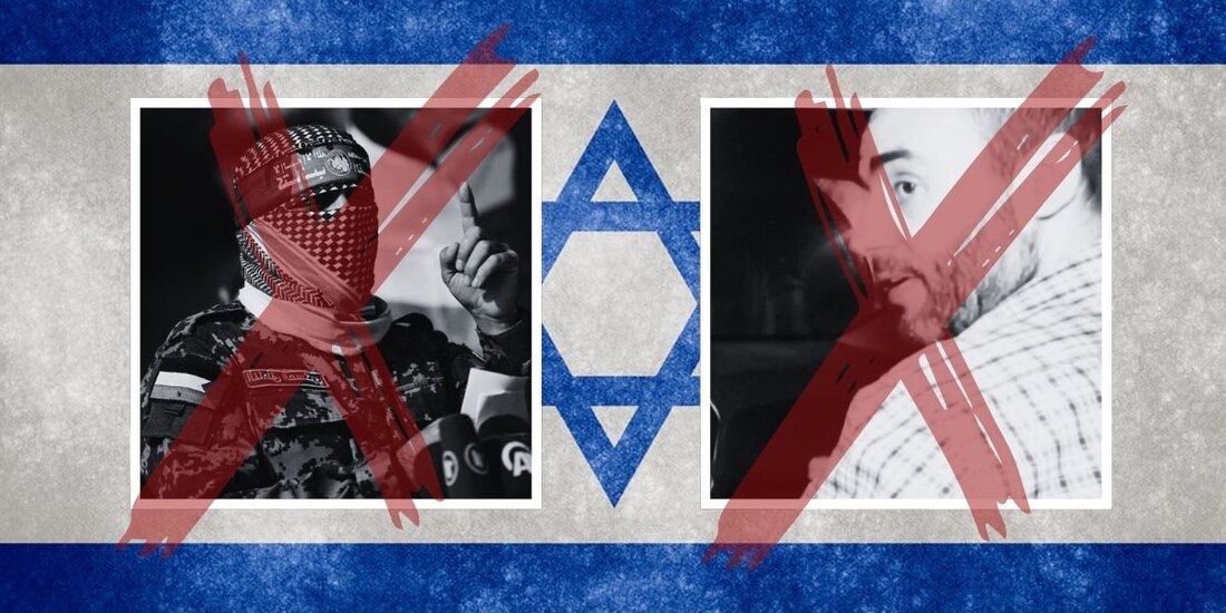 Israel ultimó a Abú Obeida, portavoz de Hamas (izq.) y a Mohammad Sinwar, jefe militar de Hamás en Gaza (der.).