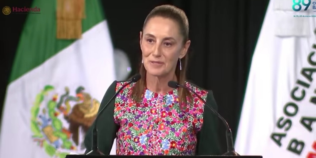 Claudia Sheinbaum inaugura la Convención Bancaria 2026 en Cancún, Quintana Roo.