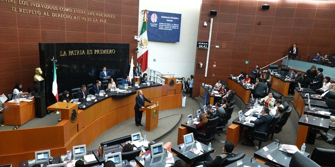 Sesión de la Comisión Permanente en el Senado de la República, en imagen de archivo.