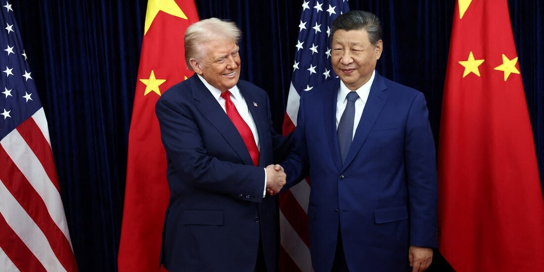 Donald Trump y su homólogo chino, Xi Jinping, se reunieron por primera vez desde 2019.