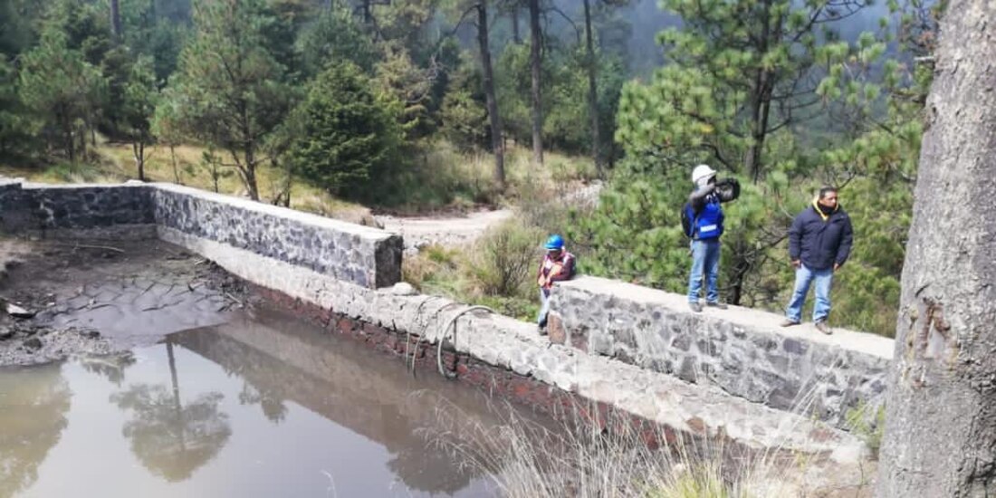 Cuajimalpa que comenzará los trabajos de desazolve de las presas de San Lorenzo Acopilco.