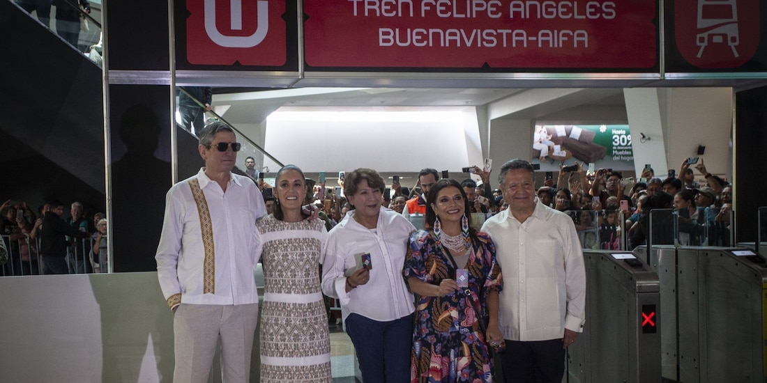 Se llevó a cabo la inauguración del Tren Felipe Ángeles Buenavista-AIFA.