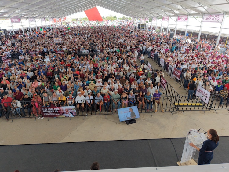 La Presidenta Claudia Sheinbaum Pardo durante su visita a Ciudad Juárez, Chihuahua, el 19 de septiembre de 2026.