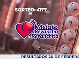 Resultados del sorteo 4177 del Melate, Revancha y Revanchita de este 20 de febrero del 2026.