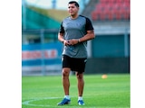 El timonel, en un entrenamiento con su equipo europeo, la semana pasada.