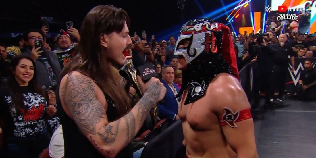 Dominik Mysterio reta a Octagón Jr. por el Campeonato Intercontinental.