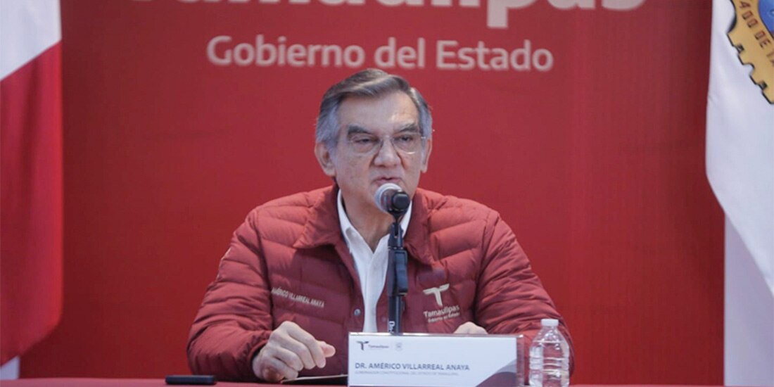 EL GOBERNADOR de Tamaulipas, Américo Villarreal, ayer.