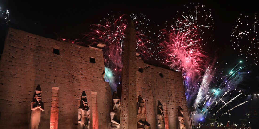 Apertura del paseo en la Avenida de las Esfinges, ayer.
