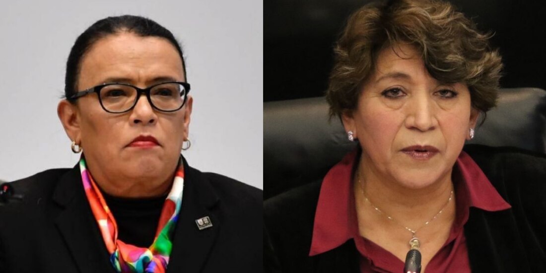 Rosa Icela Rodríguez y Delfina Gómez