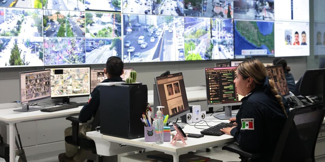 Monitoreo policial en Huixquilucan.