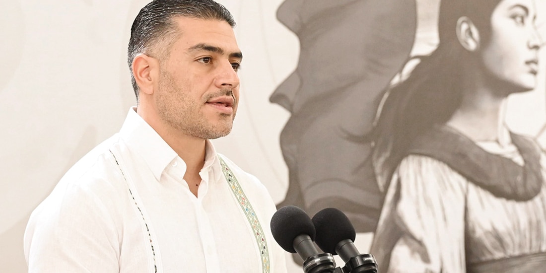 Omar García Harfuch, ayer en conferencia en Sinaloa.