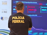 Agente de la Policía Federal de Brasil durante las elecciones generales de 2026.