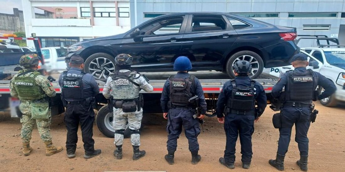 Fuerzas de seguridad en operación en Michoacán.