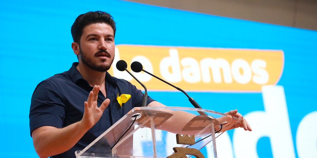 El Gobernador de Nuevo León, Samuel García.