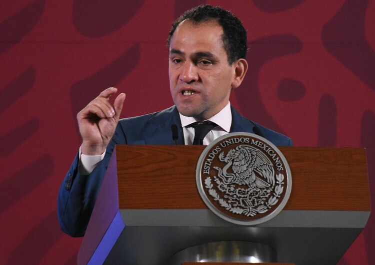 El titular de la SHCP, Arturo Herrera, durante la conferencia mañanera, el 30 de noviembre de 2020.