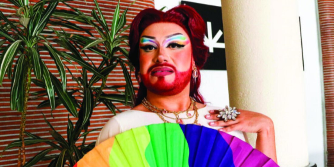 Madam Glam, durante un ensayo del concierto.