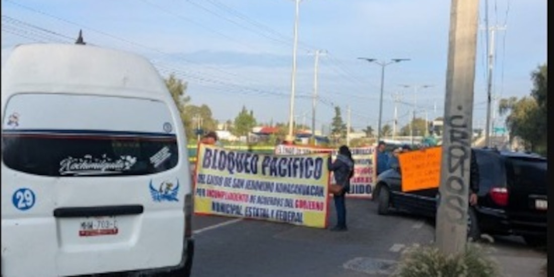 La protesta de este jueves 3 de septiembre.