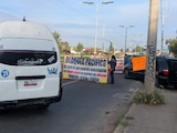 La protesta de este jueves 3 de septiembre.