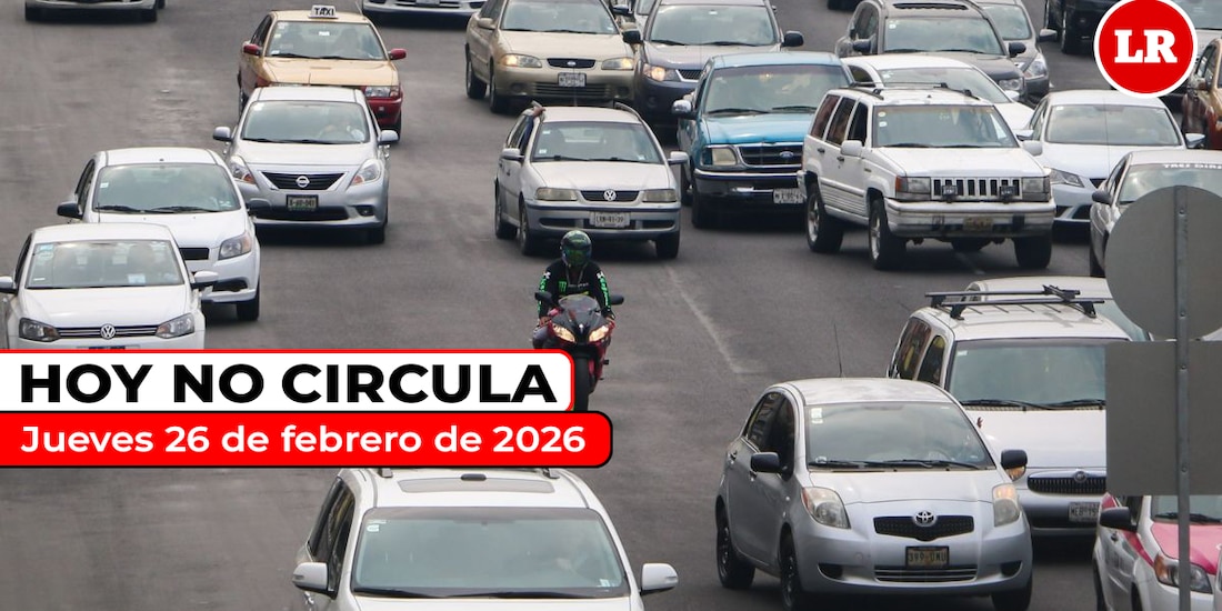Revisa cómo aplica el Hoy No Circula este jueves 26 de febrero de 2026 en la ZMVM.