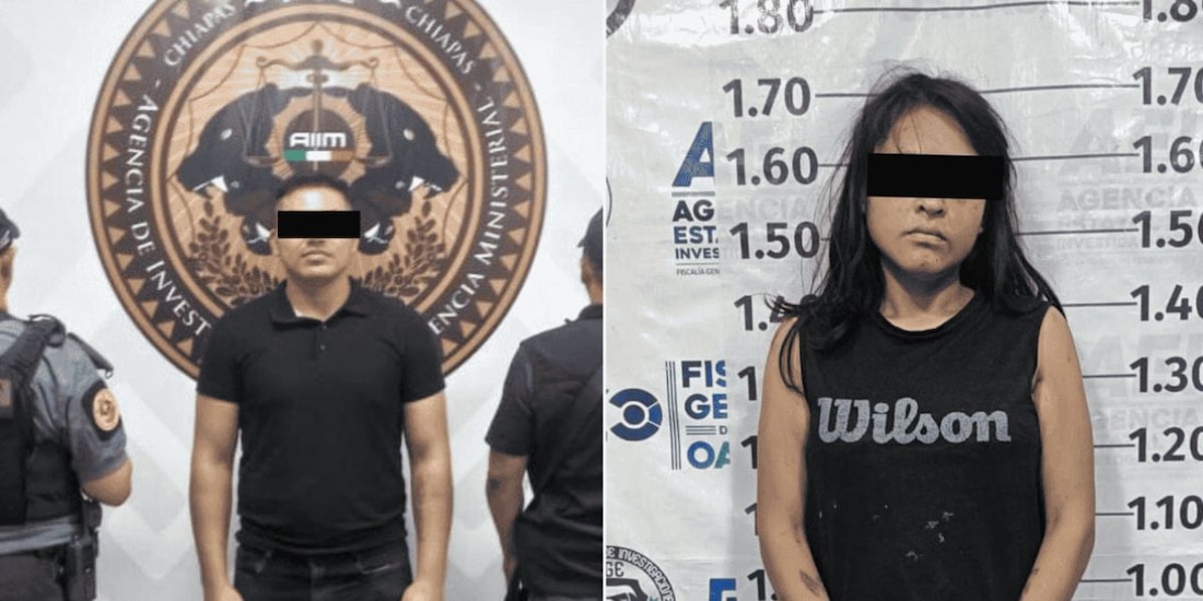 Capturan a dos implicados en la extorsión y ataque armado contra el domicilio de la diseñadora Elvis Guerra en Juchitán de Zaragoza, Oaxaca.