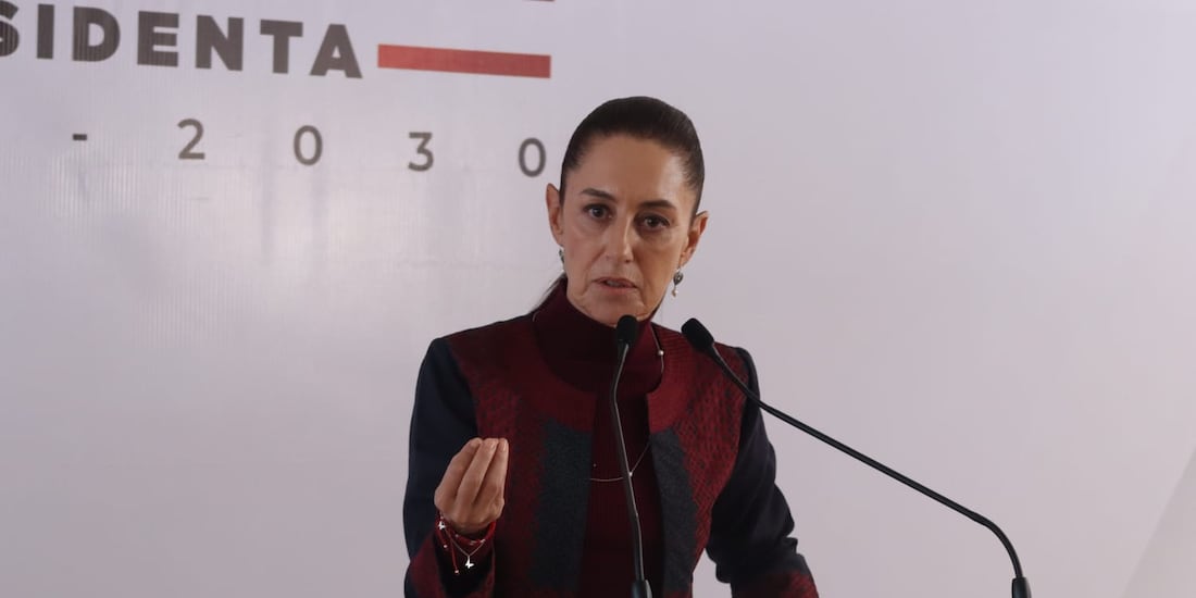 Claudia Sheinbaum en conferencia de prensa.