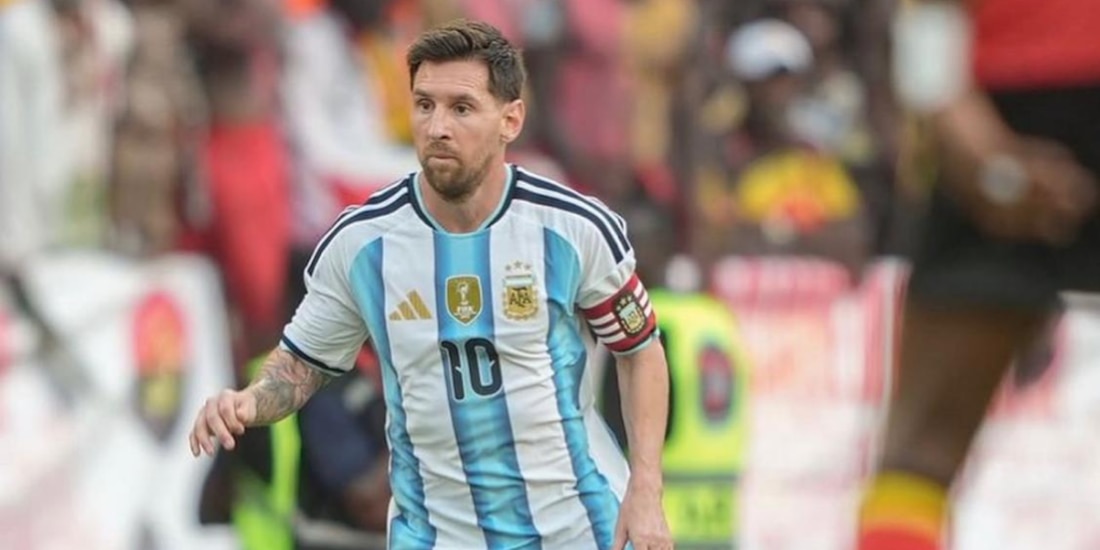 Lionel Messi en un encuentro con Argentina en la última Fecha FIFA.