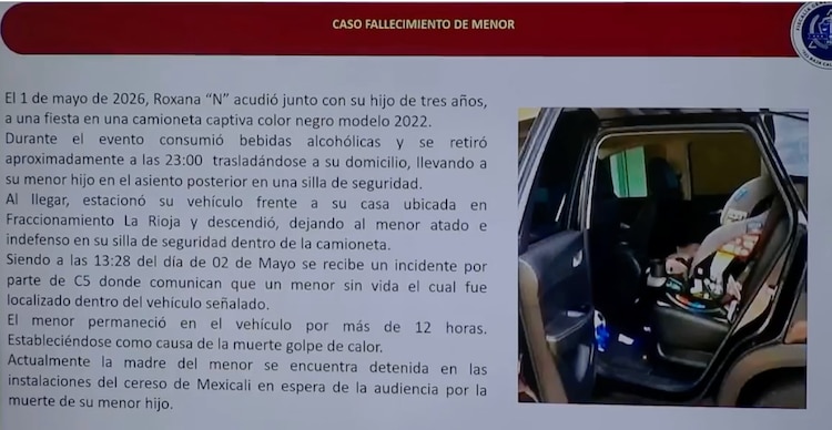 Información presentada por la Fiscalía sobre el caso Vicentito