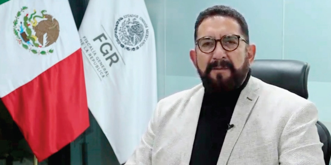 ULISES LARA López, titular de la Fiscalía Especial en Investigación de Asuntos Relevantes, ayer, durante un videomensaje en redes sociales