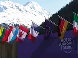 Entrada de la sede del Foro Económico Mundial en Davos, Suiza, el miércoles.